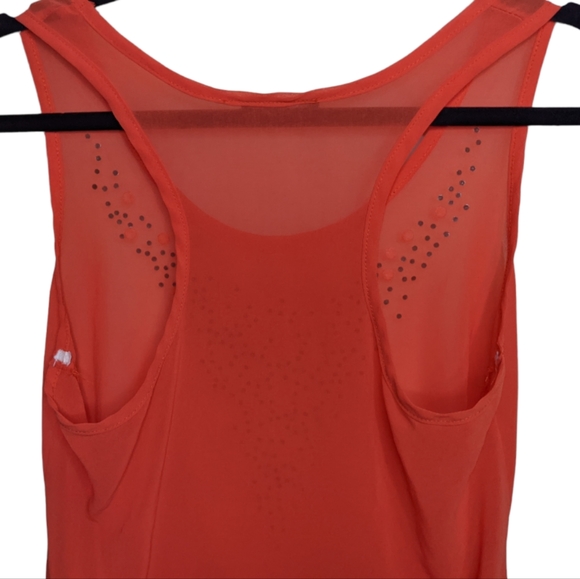 Deb Women's Orange Sheer Sleeveless Top with Studded Detail - Fits Like S 🍊✨ - Picture 7 of 8